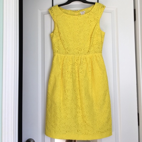 J. Crew Yellow Lace Dress - Picture 2 of 7